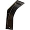 Ekena Millwork Morris Steel Bracket, Antiqued Brass 3"W x 8"D x 8"H BKTM03X08X08MOABS - alternate 1
